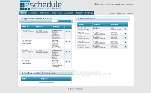 eSchedule Small Screenshot 1